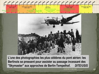 09/06/09   10:56 AM L'une des photographies les plus célèbres du pont aérien: les Berlinois se pressent pour assister au passage incessant des "Skymaster" aux approches de Berlin-Tempelhof.     DITE/USIS 