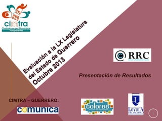 ra
u
at
sl
gi
L e ro

X r re r
L
a ue
l
a
n eG
ó
ci o d 13
ua tad 20
al s e
Ev l E br
Presentación de Resultados
de ctu

O...