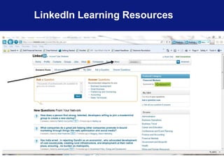 LinkedIn Learning Resources 
 