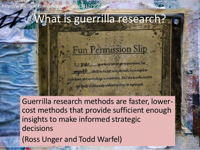 Guerilla marketing research paper