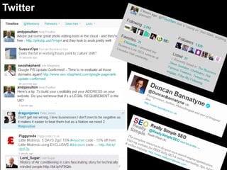 Twitter




http://goo.gl/j9kps   79
 