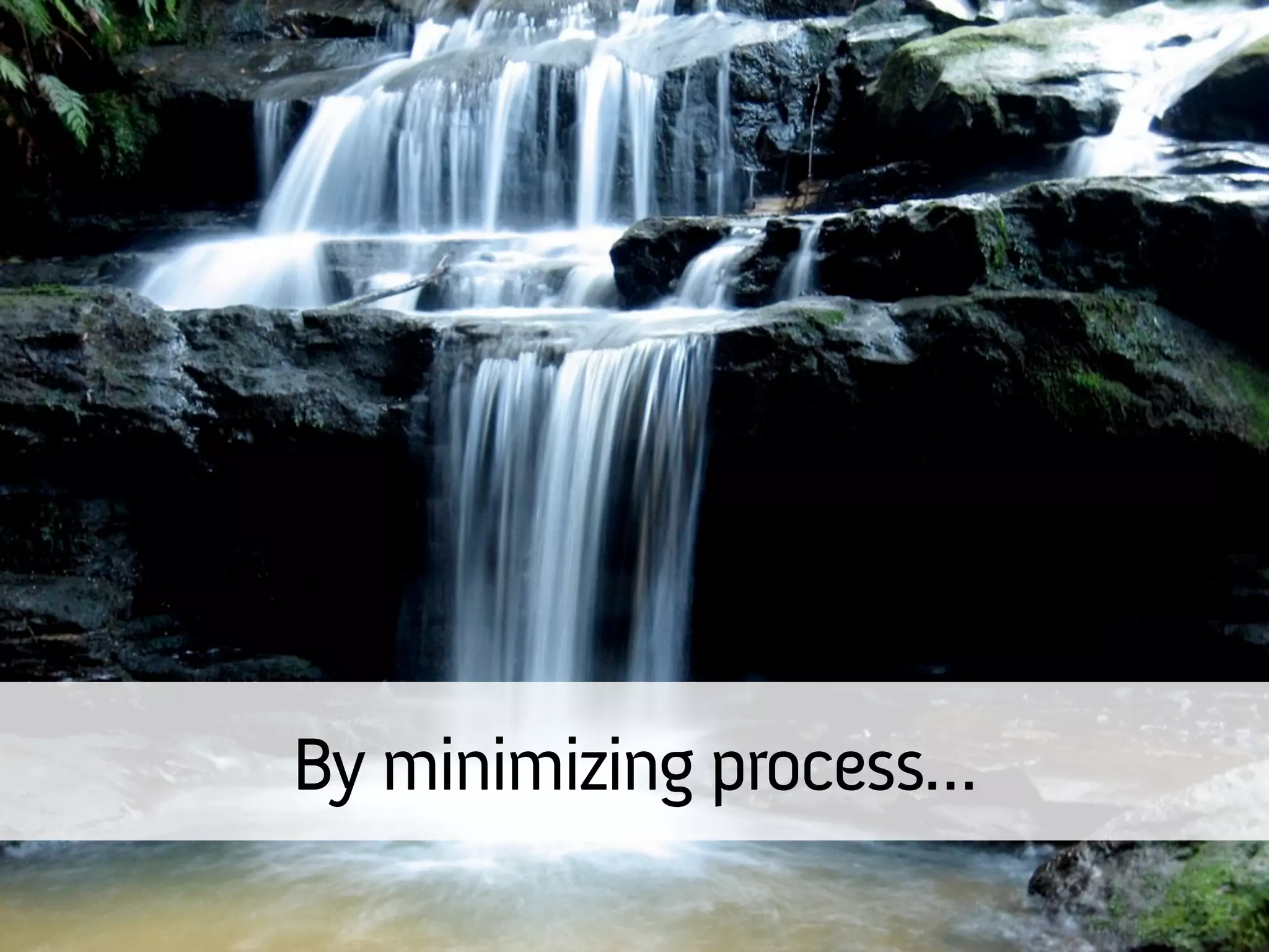 By minimizing process…
 