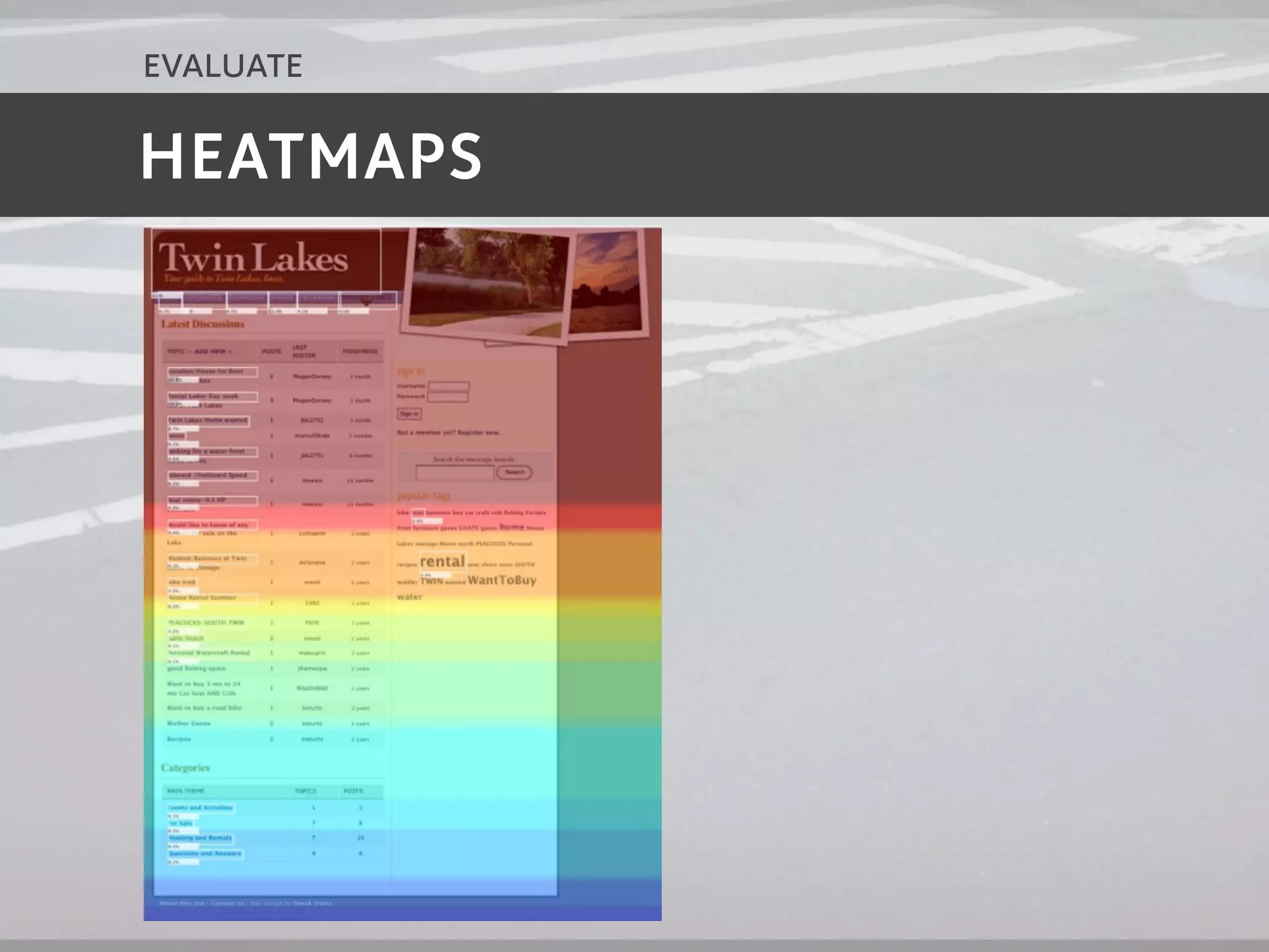evaluate

HEATMAPS
 