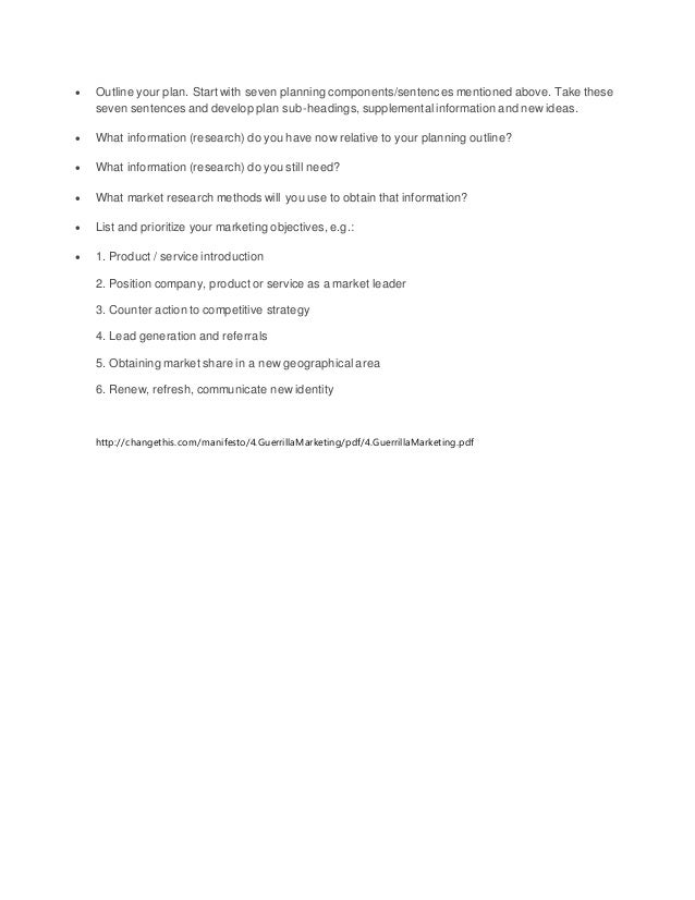 guerrilla resume template