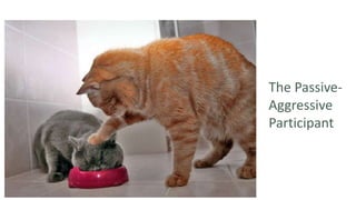 The Passive-
Aggressive
Participant
 