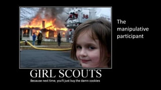 The
manipulative
participant
 