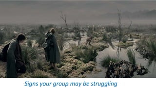 Signs your group may be struggling
 