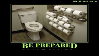 Be prepared
 