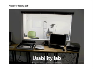 Usability Testing Lab
 