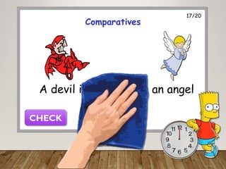 Scariest Comparative Interactive English Lesson on Comparative Adjectives with Timed ...