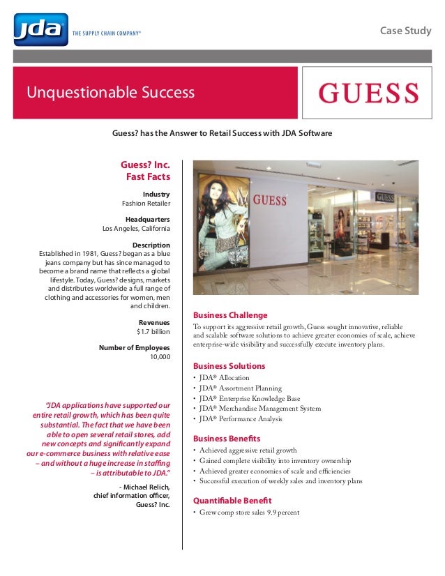 Guess Official Global Lifestyle Brand For Women Men Kids >> Unquestionable Success Guess Has The Answer To Retail Success With Guess Official Global Lifestyle Brand For Women Men Kids >> Unquestionable Success Guess Has The Answer To Retail Success With