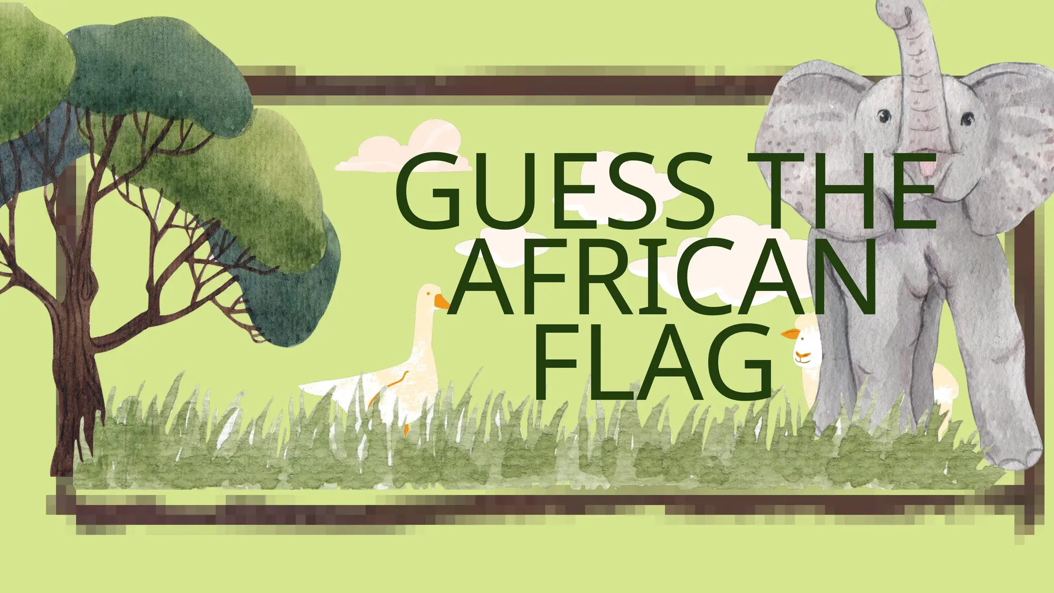 African flags guessing game for workshops | PPTX