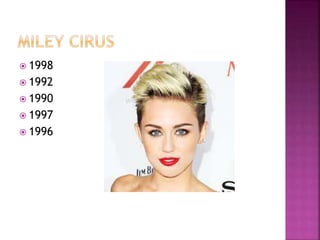  1998
 1992
 1990
 1997
 1996
 