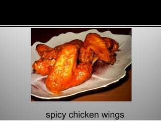 spicy chicken wings
 