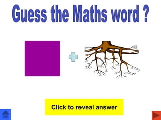 Square root
Click to reveal answer
 