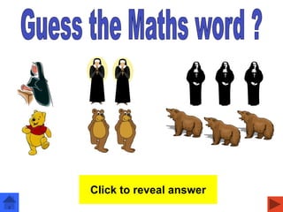 Number sequence
Click to reveal answer
 