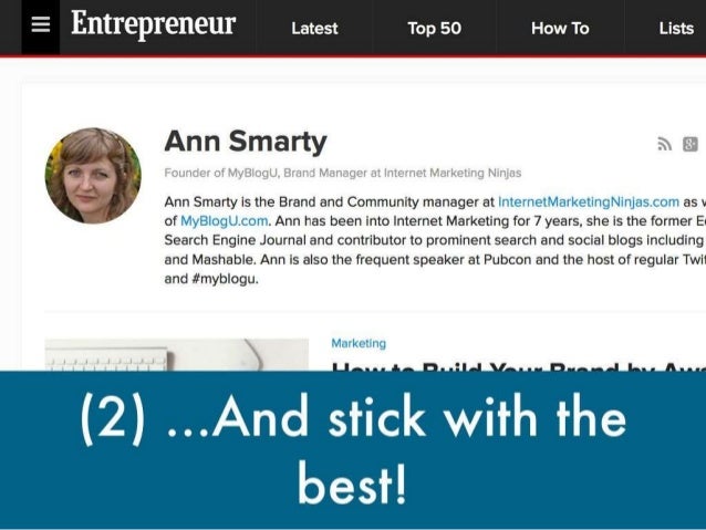 Guest Blogging for Brand and Business Building Slide 17