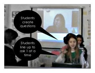 Students
create
questions
Students
line up to
ask 1 at a
time
 