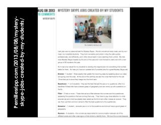 Pernillesripp.com/2013/08/08/mystery-
skype-jobs-created-by-my-students/
 