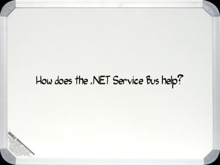 How does the .NET Service Bus help?
 
