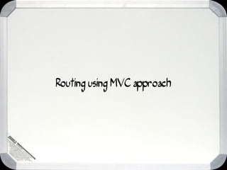 Routing using MVC approach
 