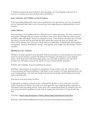 GUEST POST GUIDELINES | PDF
