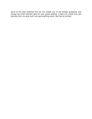 Guest posting site | PDF