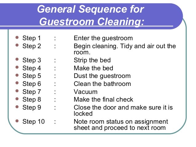 Guestroom Cleaning