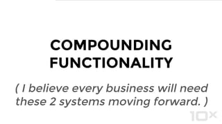 AUTOMATED CAPTIONS
“A group of young
people playing a
game of frisbee.”
Great example of
deep learning —
understanding the
context of an image.
io9.gizmodo.com/computers-wrote-the-caption-for-this-photograph-and-ch-1660450610
 
