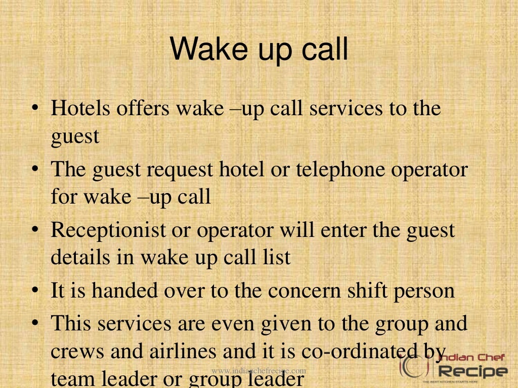 GUEST SERVICES IN HOTEL