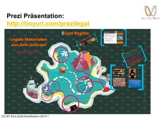 CC BY SA A.Güttl-Strahlhofer/v-2014-1
Prezi Präsentation:
http://tinyurl.com/prezilegal
/
 