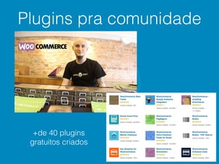 Plugins pra comunidade
+de 40 plugins
gratuitos criados
 