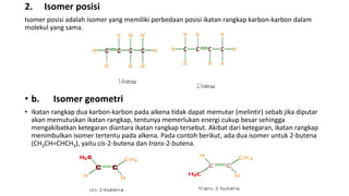 Gugus fungsi , jenis dan isomer turunan alkena | PPTX