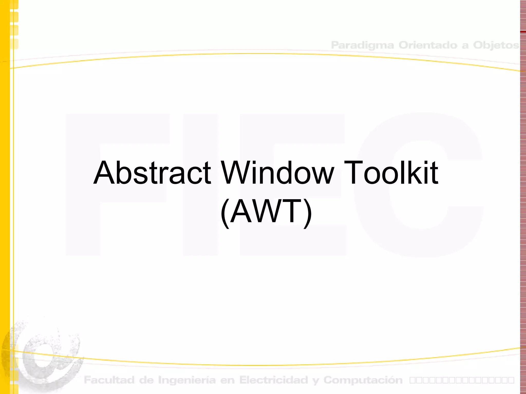 AWT- JAVA | PPT
