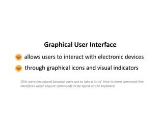 Graphical User Interface | PPTX