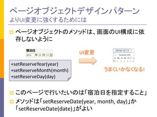 ?ک`֥ȤΥ᥽åɤϡUIɤ 椷ʤ褦 
ک`֥ȥǥѥ` UIˏ뤿ˤ 
+setReserveYear(year) 
+setReserveMonth(month) 
+setReserveDay(day) 
UI 
ޤʤʤ! 
?Υک`ФΤϡ޲դָ뤳ȡ 
?᥽åɤϡsetReserveDate(year, month, day) setReserveDate(date)褤  
