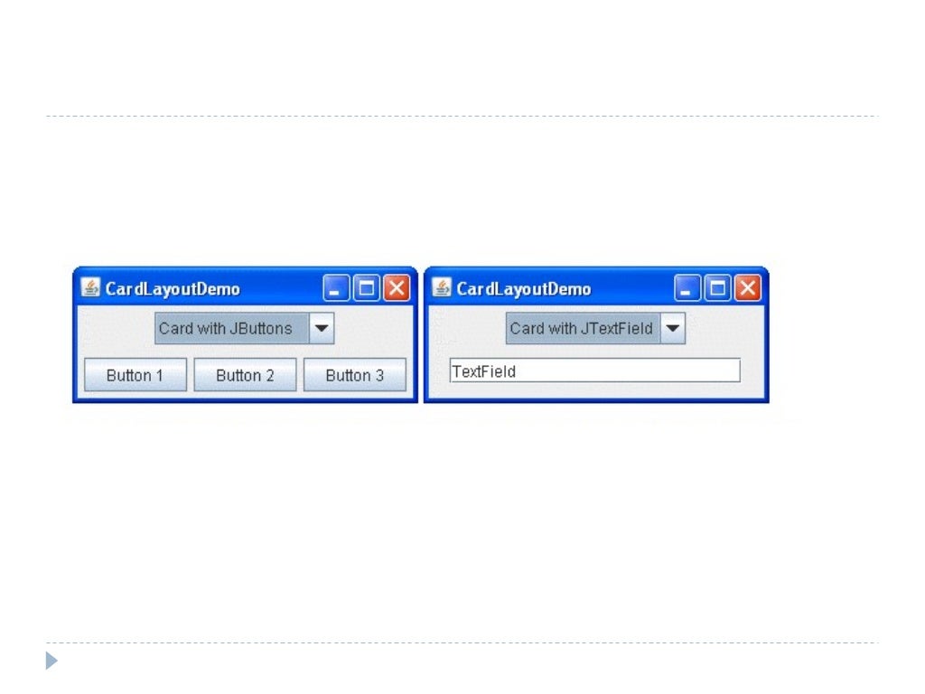 Graphical User Interface in JAVA