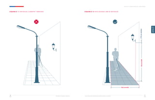 Ministerio de Vivienda y Urbanismo Guía de Soluciones Accesibles para Espacios Públicos y Viviendas
CAPÍTULO 2: ESPACIOS PÚBLICOS Y ÁREAS VERDES
41
40
CAPÍTULO
2
ESQUEMA N° 7 / OBSTÁCULOS, ELEMENTOS Y MOBILIARIO ESQUEMA N° 8 / RUTA ACCESIBLE LIBRE DE OBSTÁCULOS
210
cm
mínimo
Ruta accesible
Ruta
accesible
 