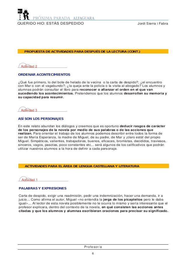 Guia actividades-querido-hijo-estas-despedido