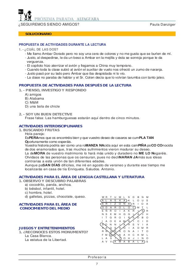 Guia Actividades Seguiremos Siendo Amigos