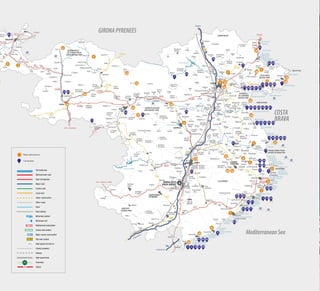 Estany de Banyoles
Pantà de Boadella
Pantà de Susqueda
C-31
C-25
C-31
C-66
el Segre
el Freser
el Ter
el Fluvià
la Muga
el Ter
el Ter
l’Onyar
A-19
10
9
8
7
6B
6
AP-7
AP-7
5
4
3
2
AP-
C-252
63
53 54
710 27 59 62
47 60443911
1
9
12
17
15
45
52 3
28 38
5
14
57
64
8
43
4 6 18 37 69
65 68
70 71
21
13 24
6625 51
48
26
19 32 42 58
23 31 55 56
30 33 36 40 41 67
61
72
29
35
2
16
34
73
4946
50
20
22
Main attractions
Campsites
 