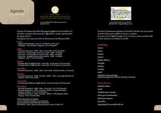 Chef
     CaféIt Carne
            aliano
       Agenda

 PizzariaSorvet Peixe
               eria
       Julho a Dezembro de 2011




Hamburg CozinhaEt
        ueria        nica
                                                        www.ucs.br/ucs/extensao/escolagastronomia                                www.truquesdecozinha.com.br/escola
                                                        (54) 3292.1188                                                         (54) 3419.4831 | chefgabriellf@gmail.com




                   A Escola de Gastronomia UCS-ICIF prepara profissionais de excelência na                       A Escola de Gastronomia Truques de Cozinha trabalha com um conceito
                   culinária e enologia, desenvolvendo e difundindo a cultura agroalimentar                      inovador: Aulas para o público iniciante e amadores.
                   de origem italiana.                                                                           Os cursos são de rápida duração: de 2 a 12 horas, sendo realizado todos
                   Cronograma dos cursos da Escola de Gastronomia da UCS para 2011:                              os dias, inclusive aos sábados de manhã.
                   Junho
                   - Chef de Cozinha Avançado - Turma III - 16 de junho a 12 de agosto
                   - Pastilhagem - Bolos Decorados e Cupcakes - de 7 a 10 de junho                               Workshops
                                                                                                                 Carnes
                   Julho
                   - Sommelier Internacional - FISAR - Básico - Turma XVII - de 18 a 23 de julho                 Peixes
                   - Curso Breve - Harmonização: os doces com o vinho - FISAR - 13 de julho
                   - Curso Breve - O vinho através dos nossos sentidos - FISAR - 14 de julho                     Massas
                   - Curso Breve - Enografia italiana: vinhos tranquilos - FISAR - 15 de julho
                                                                                                                 Risotos
                   - Confeitaria - Nível 1 - de 26 a 29 de julho
                                                                                                                 Molhos básicos
                   Agosto
                   - Formação Básica de Chef de Cozinha - Turma XXI - de 4 de agosto a 25 de novembro            Canapés
                   - Formação Básica de Chef de Cozinha - Turma XXII - de 22 de agosto a 9 de dezembro
                                                                                                                 Saladas
                   Setembro                                                                                      Lanches
                   - Sommelier Internacional - FISAR - Básico - Turma XVIII - de 26 de setembro a 1 de outubro
                                                                                                                 Sushi
                   Outubro
                   - Sommelier Internacional - FISAR - Avançado - Módulo - Visita a uma região Vitivinícola de   Culinárias Internacionais:
                     Mendoza - de 03 a 07 de outubro                                                             Mexicana, Japonesa, Chinesa, Peruana, Francesa

                    Novembro
                   - Curso Avançado FISAR para Chef de Cozinha - de 28 de novembro a 02 de dezembro              Cursos breves:
                   Dezembro                                                                                      Culinária básica
                   - Sommelier Internacional - FISAR - Básico - Turma XIX - de 5 a 10 de dezembro
                                                                                                                 Sushi
                   - Sommelier Internacional - FISAR - Avançado - Módulo 6 - França: Champagne,
                     Borgogna e Bordeaux - de 12 a 13 de dezembro                                                Culinária para crianças
                   - Sommelier Internacional - FISAR - Avançado - Módulo 7 - USA, Argentina, Chile e
                     Uruguay - de 14 a 15 de dezembro                                                            Aulas para nutricionistas

                   SAIBA MAIS SOBRE OS CURSOS:                                                                   Aulas para garçons
                   www.ucs.br/ucs/extensao/escola_de_gastronomia                                                 Bartender
                   gastronomia@ucs.br | (54) 3292.1188 ou 3292.3071
                   Av. Vindima, nº 1000 | Parque de Eventos Eloy Kunz | Flores da Cunha | RS                     Capacitação de secretárias do lar
 110                                                                                                                                                                                       111
 