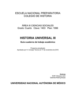 PDF) Historia gráfica de la Escuela Industrial y Preparatoria