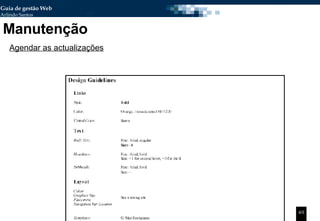 Manutenção Agendar as actualizações 