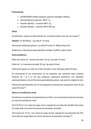 Guia de antibióticos carbapenémicos y monobactámicos | PDF