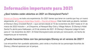 Información importante para 2021
¿Qué hoteles están abiertos en 2021 en Disneyland París?
Dormir en Disney es toda una exp...