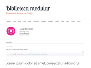 Guia de estilos para a interface do usuário