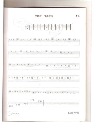 TOP TAPS 19
(
~
~ 0 5--8 ~8--5-c-- =-7-10 [1]l 1-9-7 - -.4- 7 ffQ] 7 4
=-------------~- - -- -.~---
~2} --9- 6 3 _-_&-_ ®---_6=~3 =O _== ffQl-- 7- 4 ----G-1-4----{Ij-4- . "
- - 3(15)
5 (17-)
- - - - - - -
4-,(")-. _ -
- - 0(-1-2-)- - I --~~~gj0-(-12) _ --=------ .- - ---'---'
2(14) -=~ ~ ~-
- - - - - - - - -
DARIL PARISI
 