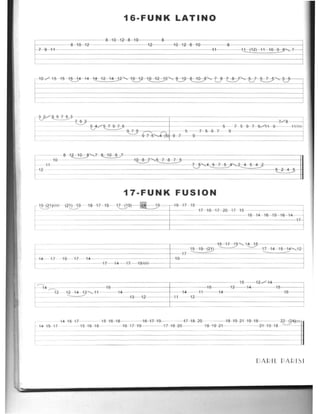 16·FUNK LATINO
8--10- 4-2-8- 1
1()-+2 1·2 10 12- 8-4
, 1':-{1·2}---+1-10
32/~~~~~~~ ~ V8 ~,15 ../~ 5 7 5 9 7 9 <''11- 9 --
,...I 9- 7-4i,., 5 7597- 9
>....:.......7 97 5'({5 7 9
'LV' ,,<:'- 8 ':)
17·FUNK FUSION
~14
- -1-5-1-1-15......... '0
1.2- 19 (~) ----=-- 17 14 1
17
17 17- 1<-- 1919 11---1~I7-l-9 ""
15 12~ -q
15 15 12--44------- - -1
• 11- - -14-
13 ' -2 ,-, 1-2
14 15 17 15 16 18 -----16 17 19 17 18--W- 18--49---2-1- 2+-19 18 "--'"
14 15 17 15 16---1-8--- - 16-1-1-49- ------+7---48 20_~~IT~18~1~9~'~I=I~9~'~8~IT~~":--j~'~'4~)'~"11
DAR IL PAR ISI
 