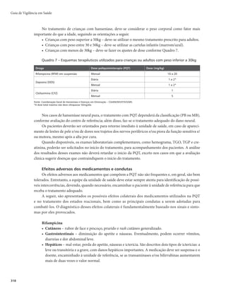 315
relacionadas à presença do M. leprae nos tecidos e algumas decorrem das lesões neurais características
da hanseníase.
Complicações diretas
Decorrentes da presença do bacilo na pele e outros tecidos, principalmente em quantidades maciças,
como é o caso dos pacientes MB.
Rinite hansênica decorre da massiva infiltração da mucosa do trato respiratório superior. A ulceração
da mucosa septal leva à exposição da cartilagem com necrose e sua perfuração, ou mesmo perda completa
desse suporte da pirâmide nasal. Se houver comprometimento dos ossos próprios nasais, o colapso nasal
é completo, com o surgimento do característico nariz desabado ou “em sela”. Na arcada dental superior, a
invasão óssea permite o afrouxamento dos incisivos superiores com sua perda. A destruição da espinha
óssea nasal anterior elimina o ângulo obtuso nasolabial, deixando-o em ângulo agudo, o que leva a um
aspecto simiesco se já houver o colapso nasal antes referido.
Na mucosa oral, os principais sinais podem ser observados na gengiva na porção anterior da maxila,
palato duro e mole, úvula e língua. Clinicamente, as lesões se apresentam, geralmente assintomáticas,
como nódulos que necrosam e ulceram. Contudo, o comprometimento lingual pode ser sintomático. O
grau de envolvimento do palato está relacionado à duração da doença, que, dependendo da evolução do
processo infiltrativo, pode levar à perfuração.
Na área ocular, a triquíase decorre de processo inflamatório do próprio bulbo piloso ou por atrofia
dos tecidos que apoiam os folículos, com posicionamento anômalo do cílio podendo atingir córnea e
conjuntiva. O comprometimento massivo dos bulbos, com perdas tanto ciliares como supraciliares, pode
levar à madarose ciliar e supraciliar. As alterações da íris podem ser descritas como atrofias irianas do
estroma, do epitélio pigmentário ou totais, nódulos inespecíficos e nódulos específicos (pérolas irianas),
irites agudas, irites crônicas, sinéquias anteriores e sinéquias posteriores. Esses comprometimentos ocula-
res são importantes e necessitam de acompanhamento constante de atenção oftalmológica ou prevenção
ocular. Por fim, os frequentes infiltrados inflamatórios de pálpebras e pele da região frontal permitem o
surgimento de rugas precoces e pele redundante palpebral, resultando em blefarocalase.
Complicações devido à lesão neural
Podem ser divididas em primárias e secundárias, sendo as primeiras decorrentes do comprometi-
mento sensitivo e motor e as outras, resultantes dessas.
Os troncos nervosos mais acometidos, no membro superior, são o nervo ulnar, nervo mediano
e nervo radial. A lesão do nervo ulnar acarreta a paralisia dos músculos interósseos e lumbricais do
quarto e quinto dedos da mão. Estabelece-se assim um desequilíbrio de forças no delicado aparelho
flexo-extensor dos dedos. A falange proximal é hiperextendida e os flexores profundos flexionam exa-
HFSBEBNFOUFBTGBMBOHFTEJTUBJTmPSFTVMUBEPÊBNÈPFNHBSSB0OFSWPNFEJBOP
BDPNFUJEPOBSFHJÈP
do punho, leva à paralisia dos músculos tênares, com perda da oposição do polegar. A lesão do nervo
radial, menos acometido entre eles, conduz à perda da extensão de dedos e punho, causando deformi-
dade em “mão caída”.
No membro inferior, a lesão do tronco tibial posterior leva à garra dos artelhos e importante perda
de sensibilidade da região plantar, com graves consequências secundárias (úlceras plantares). A lesão do
nervo fibular comum pode provocar a paralisia da musculatura dorsiflexora e eversora do pé. O resultado
é a impossibilidade de elevar o pé, com marcada alteração da dinâmica normal da marcha (“pé caído”).
Na face, a lesão do ramo zigomático do nervo facial causa paralisia da musculatura orbicular, com
consequente impossibilidade de oclusão das pálpebras, levando ao lagoftalmo.
Hanseníase
 